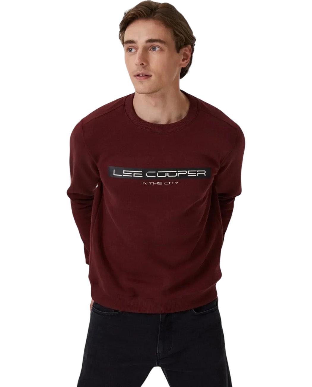 Світшот чоловічий Lee Cooper 231LCM241022.4201 XXL Бордовий (8682272351633) - фото 3 Світшот чоловічий Lee Cooper 231LCM241022.4201 XXL Бордовий (8682272351633) - фото 3