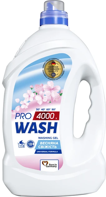 Гель для стирки Pro Wash 2k универсал Весенняя свежесть 4 л (2313764482)