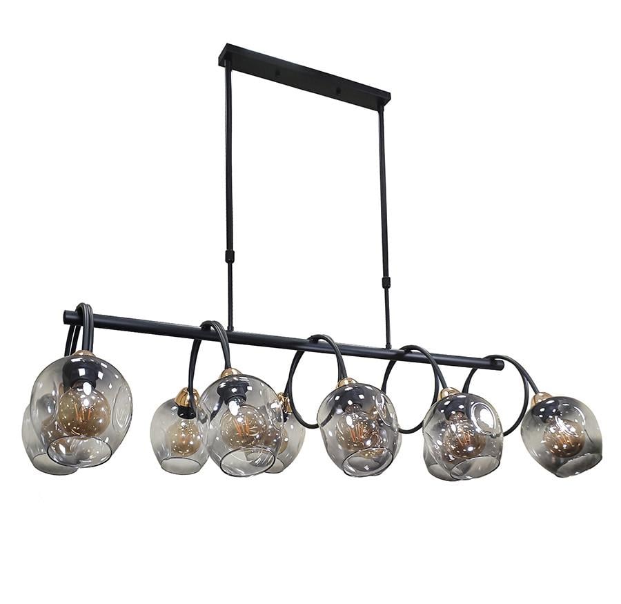 Люстра подвесная линейная Levistella 752L7915-10 BK+BK Черный/Графитовый (1887932600) Люстра подвесная линейная Levistella 752L7915-10 BK+BK Черный/Графитовый (1887932600)