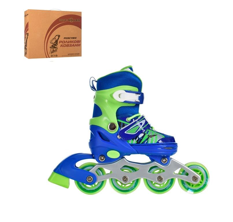 Ролики раздвижные детские Profi A 4143-XS-BL р. 27-30 Синий (27674921)