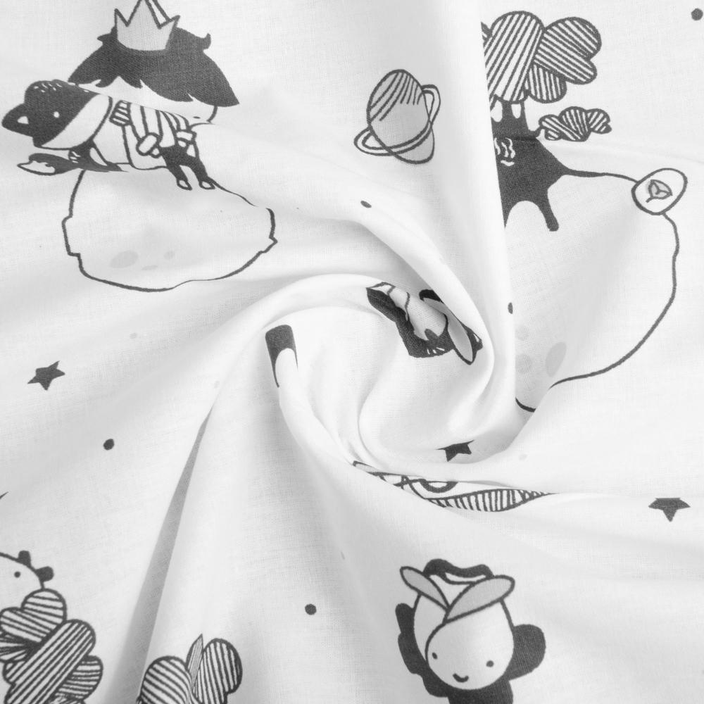 Ткань для постельного белья V-23230/3 Маленький принц бязь ранфорс 2,4 м Голубой (19997)