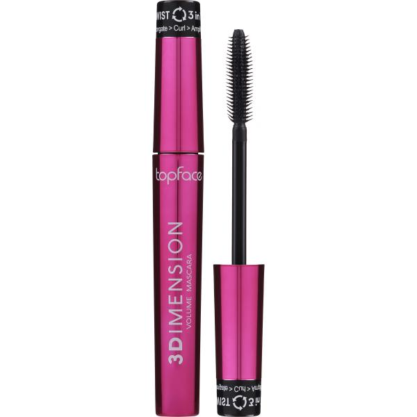 Туш для вій Topface 3D Imension Volume Mascara чорна (90100)