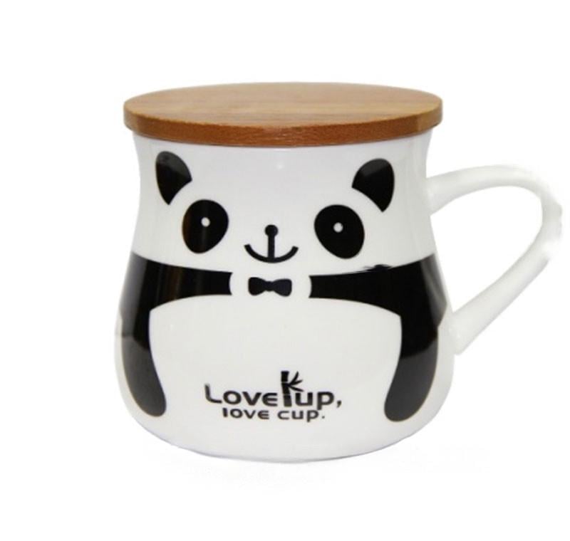 Кухоль з бамбуковою кришкою Love Cup 450 мл Білий (21-біл-35191-9)