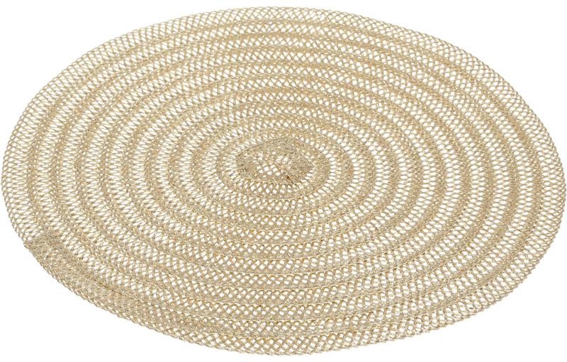 Набор сервировочных ковриков Margrese Ø 38 см 6 шт. Шампань (BD-444-102)