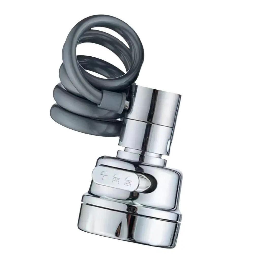 Аэратор с гибким шлангом для смесителя 3 режима Good Idea на кран для экономии воды на 50% Хром (541541)