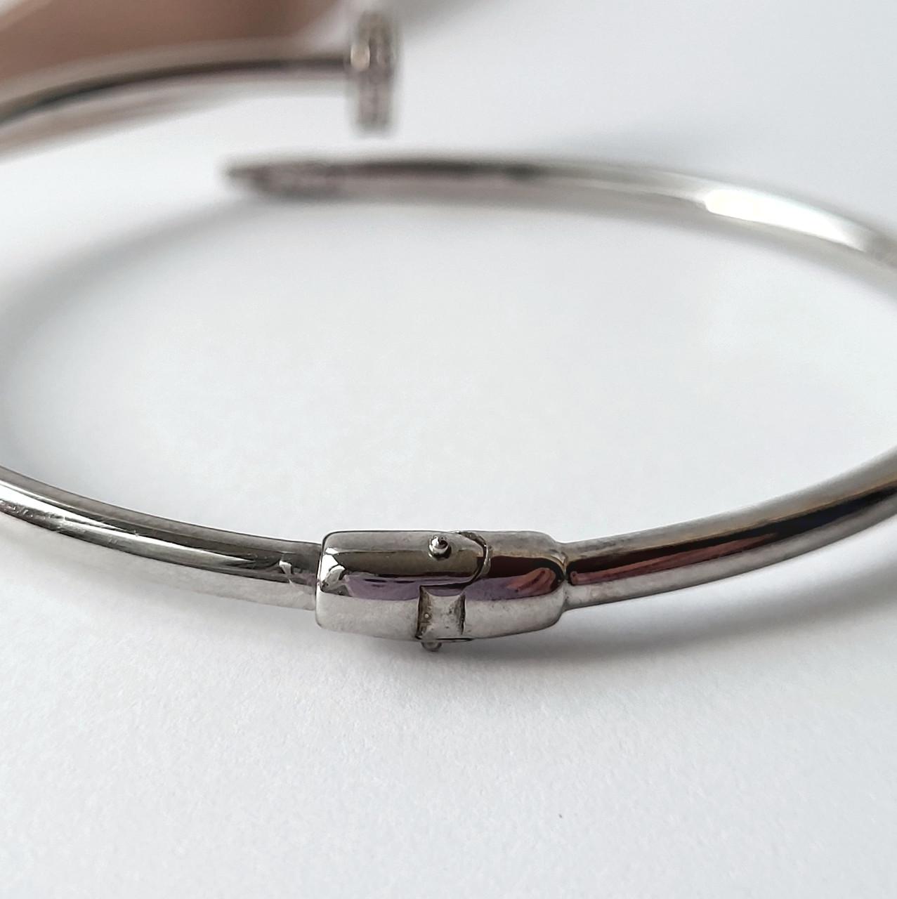 Браслет женский с белыми камнями 18 см 925 пробы 8,85 г (3003р)