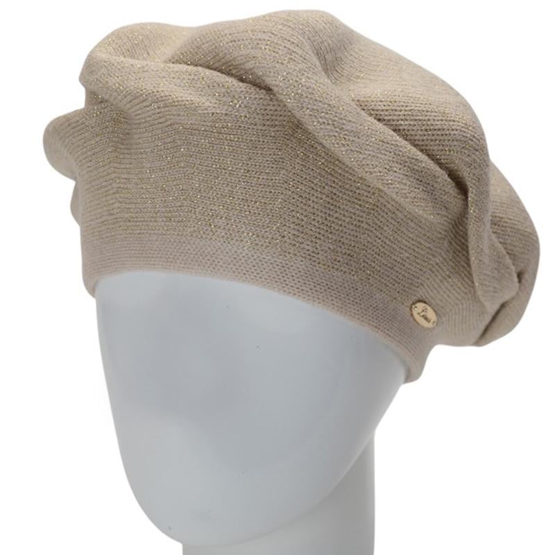 Берет женский двойной Lirus Сияние льна (29436047) - фото 1 Берет женский двойной Lirus Сияние льна (29436047) - фото 1