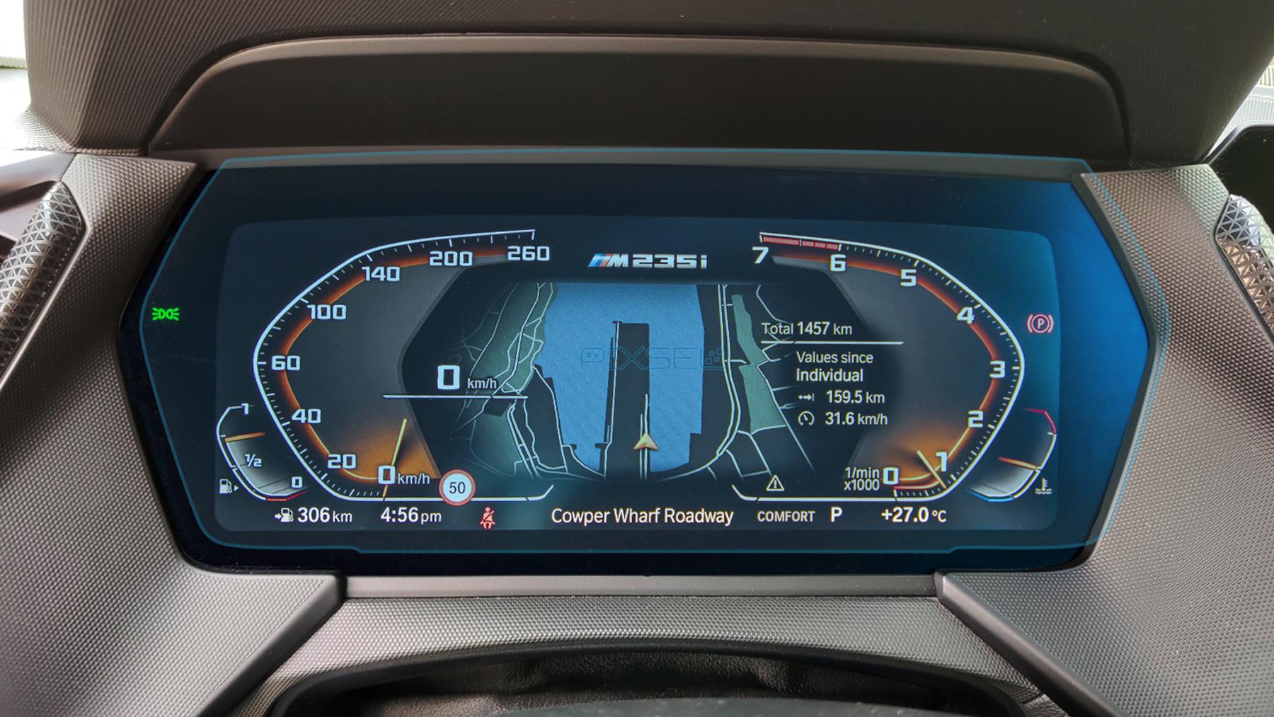 Стекло защитное Pixsel гибридный глянец на приборную панель BMW 2/M2 12,5“ 2021 G42/F87/F44