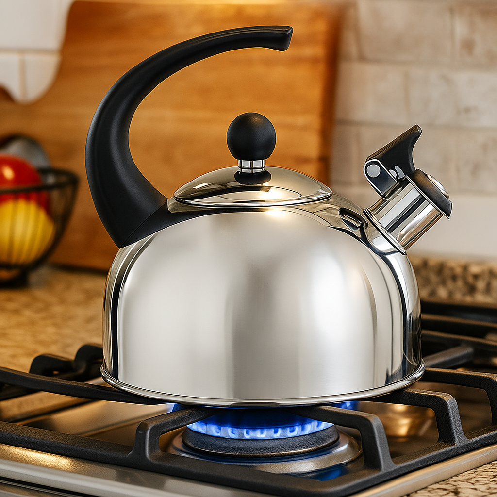 Чайник для плиты со свистком SpiralSteel нержавеющая сталь одинарное дно 1,5 л (03-MH-4883) - фото 8 Чайник для плиты со свистком SpiralSteel нержавеющая сталь одинарное дно 1,5 л (03-MH-4883) - фото 8