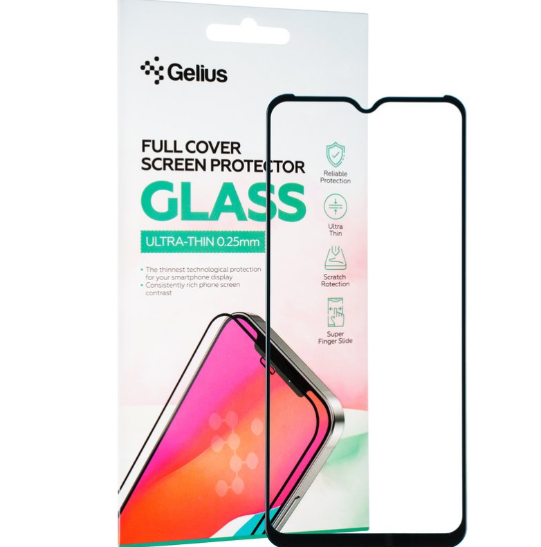 Защитное стекло Gelius Full Cover Ultra-Thin 0.25mm для Tecno Spark 8/ 8T/ 8P/ 8C Black