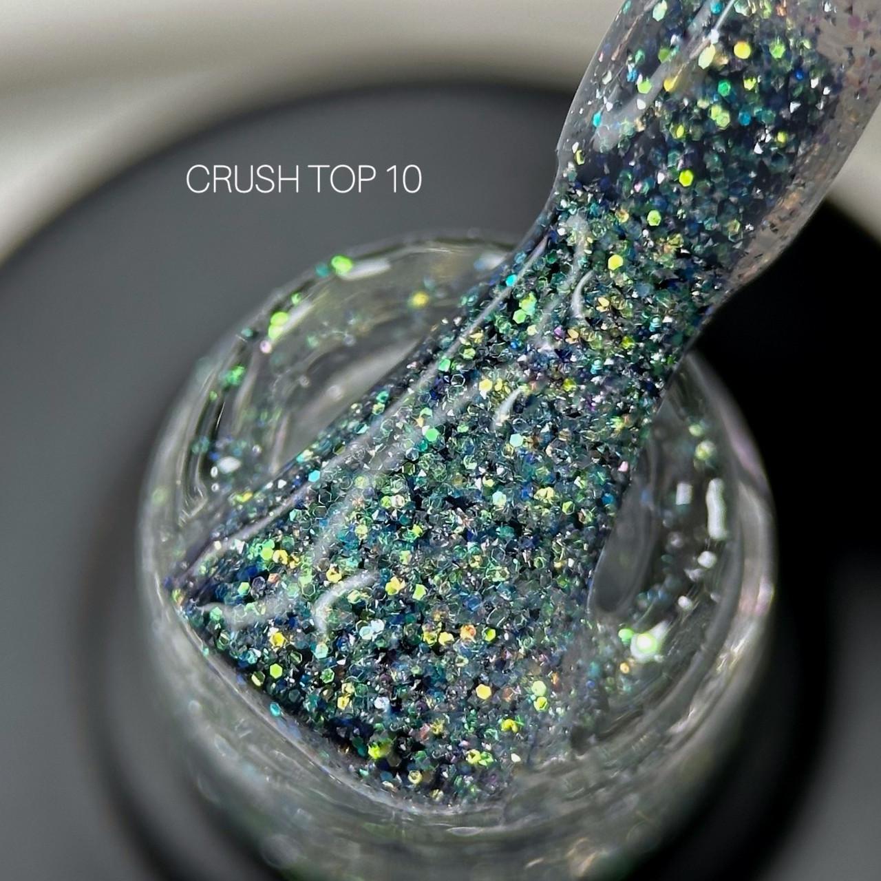 Топ світловідбивний для гель-лаку без липкого шару Saga Crush Top №10 9 мл