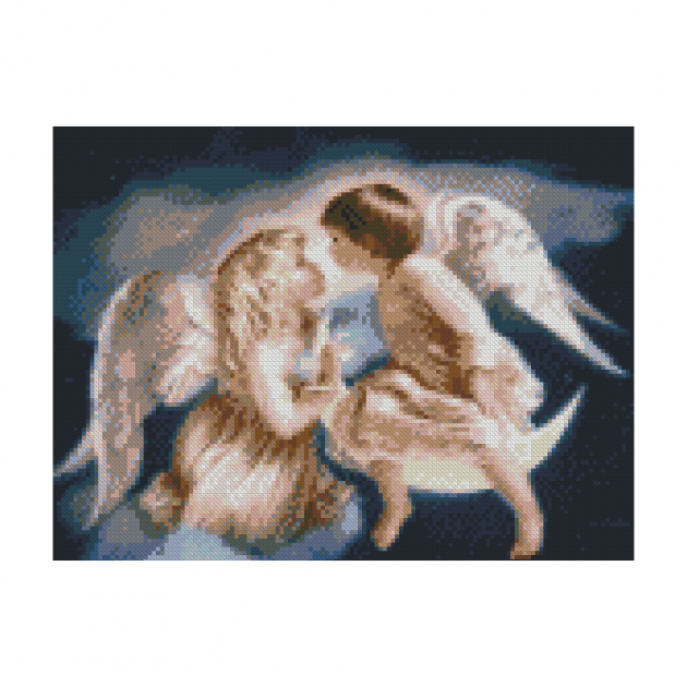 Алмазная мозаика Strateg Ангелы Маленькие ангелочки 30х40 см на подрамнике (HX250-mt)