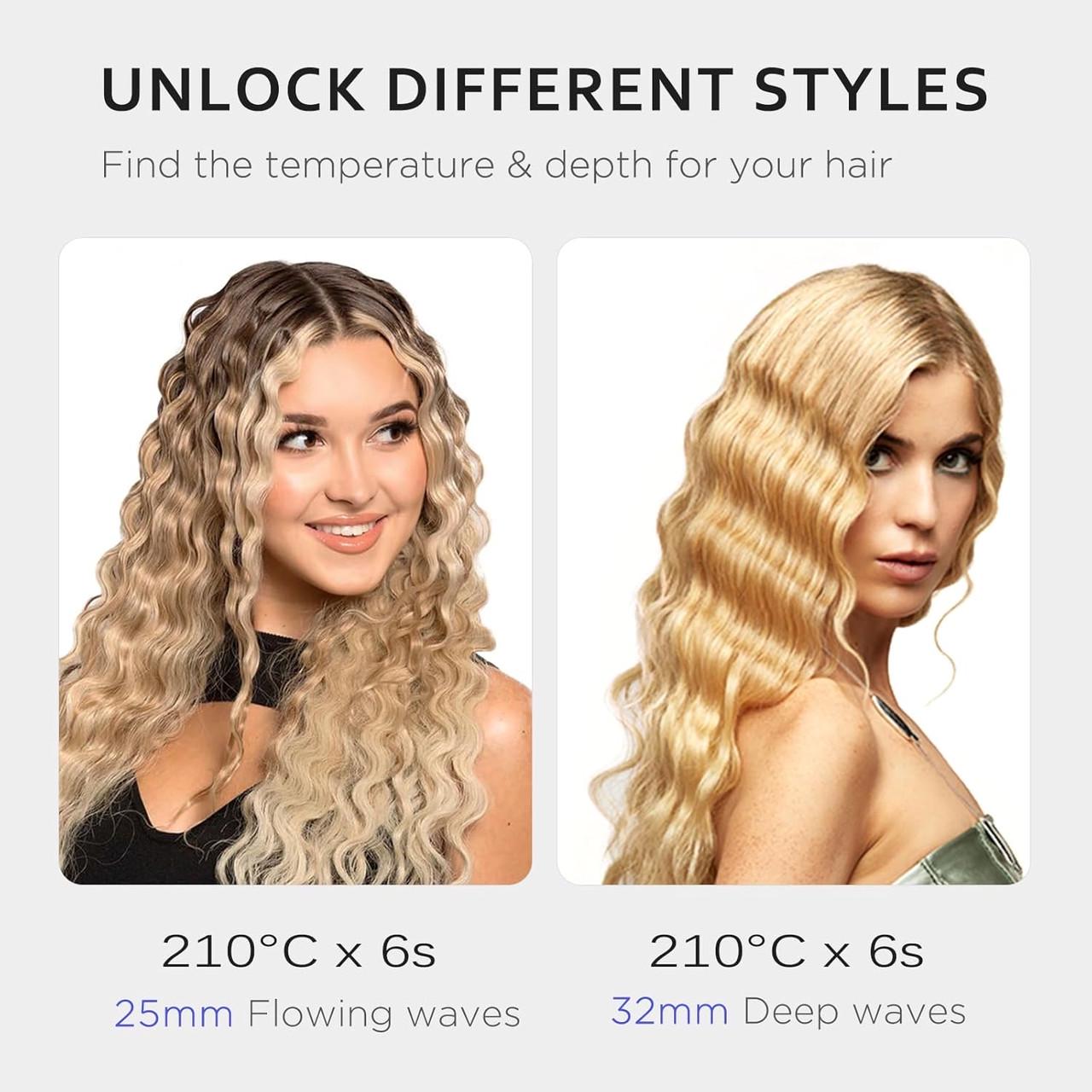 Плойка Janelove 4в1 многофункциональная гофре локоны волны 19/25/28/32 мм - фото 2