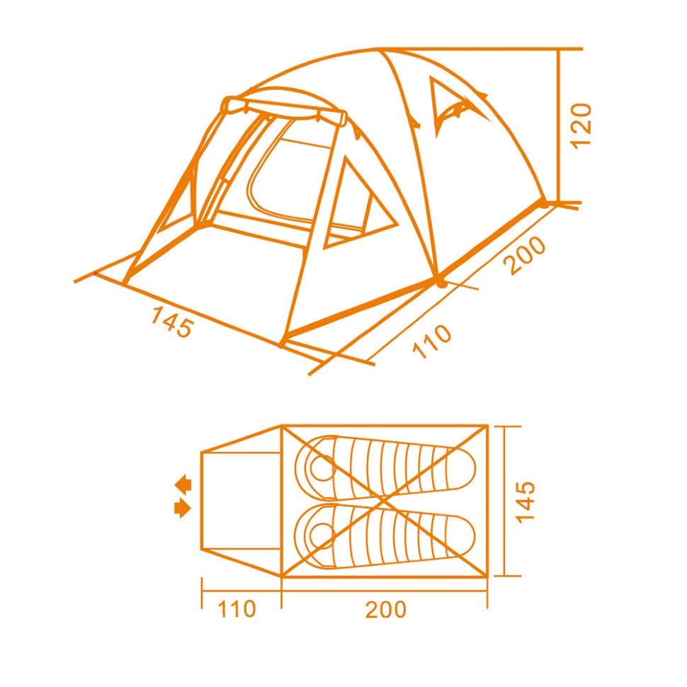 Палатка Кемпинг Easy 2 - фото 3