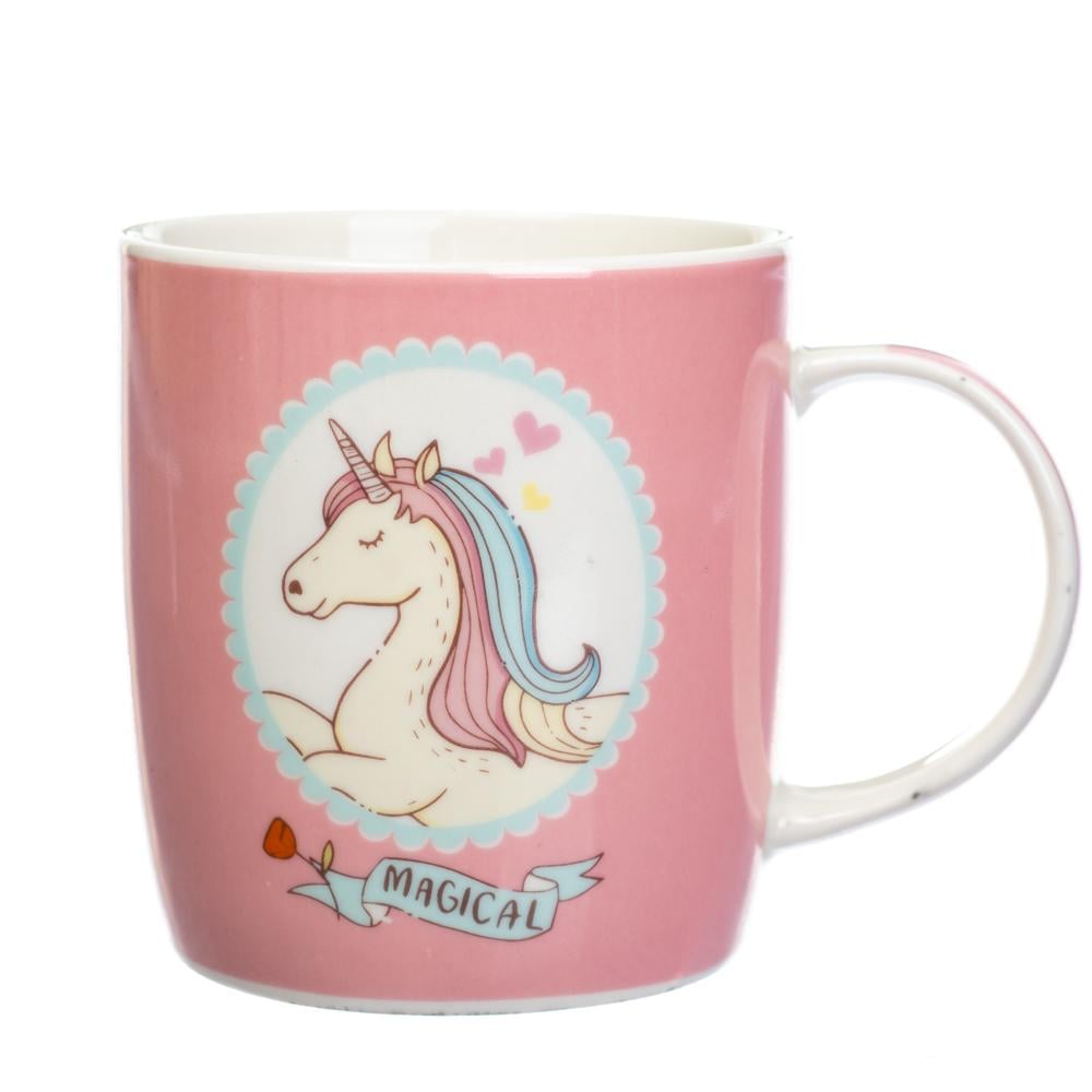 Кружка керамическая Elisey Unicorn 400 мл Розовый (8803-021)