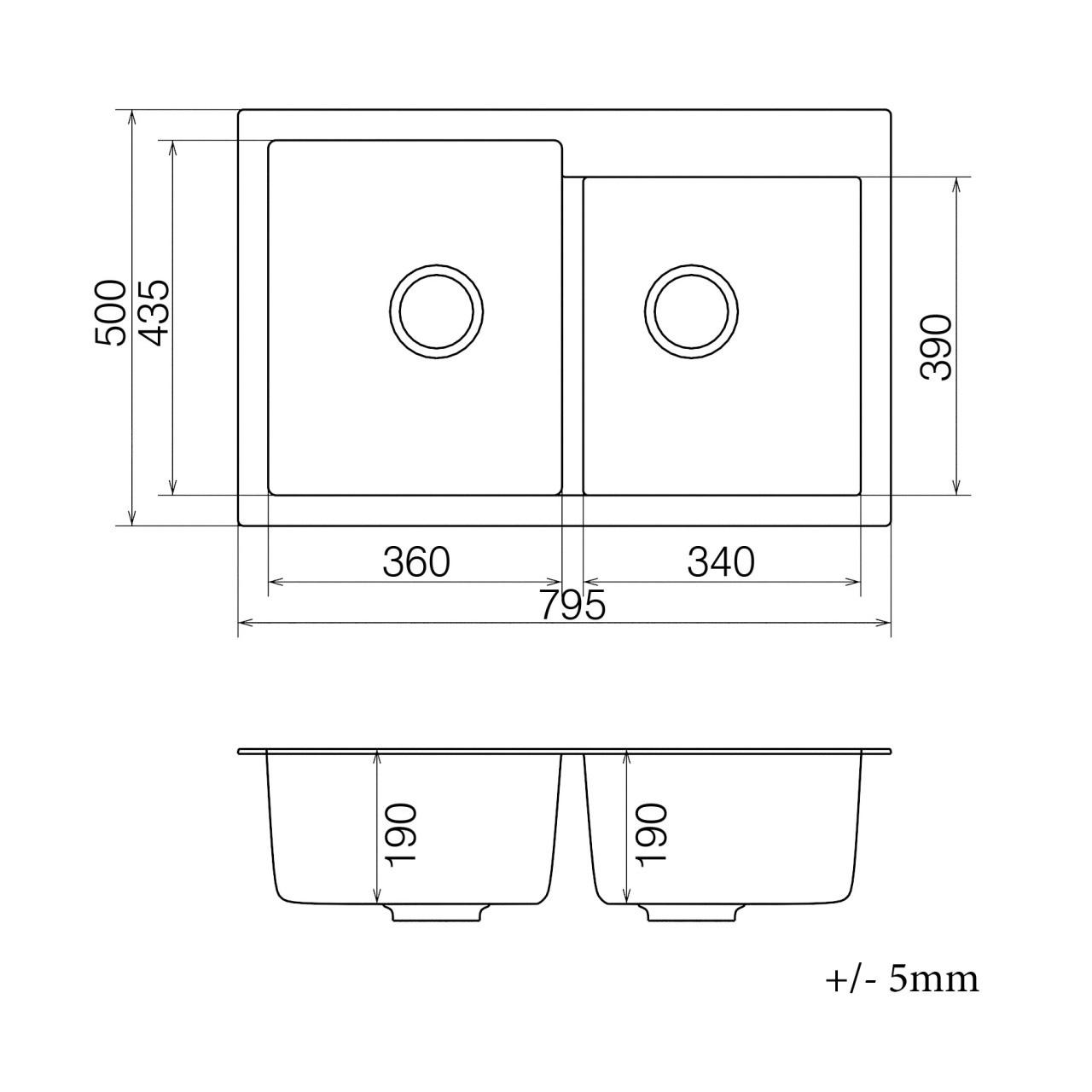 Мойка кухонная Vankor Orman OMP 05.80 + сифон автомат 795х500х190 мм Gray - фото 2 Мойка кухонная Vankor Orman OMP 05.80 + сифон автомат 795х500х190 мм Gray - фото 2