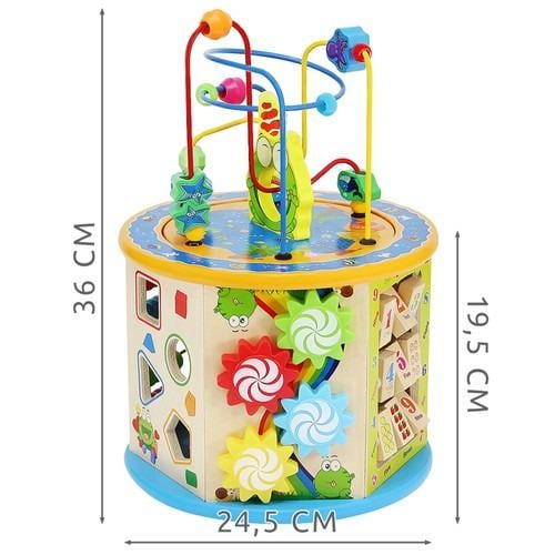 Куб деревянный развивающий 8в1 - фото 2 Куб деревянный развивающий 8в1 - фото 2