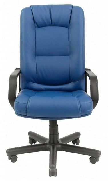 Кресло офисное компьютерное Alberto VIP M2 AnyFix натуральная кожа Lux Синий