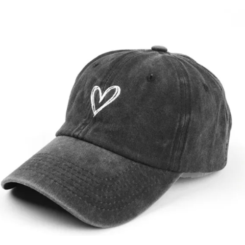 Кепка на лето Сердце One Size Серый (2202493938)