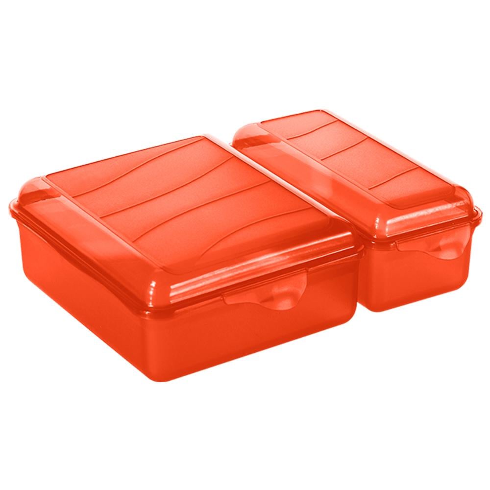 Емкость для завтрака двойная Rotho FUN-1,05 л/0,55 л (RTH-17117-рap) - фото 1