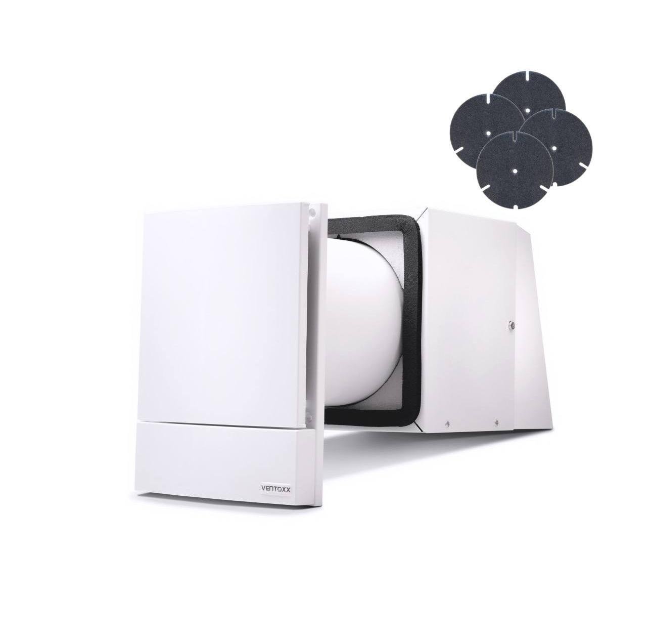 Комплект рекуператор Ventoxx Harmony Slim Line с пультом/smart для тонких стен и набор фильтров G3 4 шт. (2218454206)