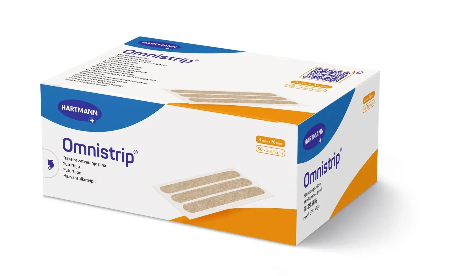 Стерильные полоски Omnistrip для сведения краев ран 5 полосок 3х76 мм (5406815)