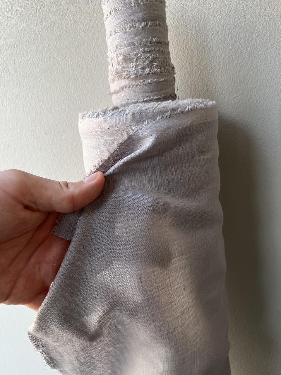 Тканина LINEN PLUS 100% льон 143 см 1292 Світло-сірий - фото 5 Тканина LINEN PLUS 100% льон 143 см 1292 Світло-сірий - фото 5