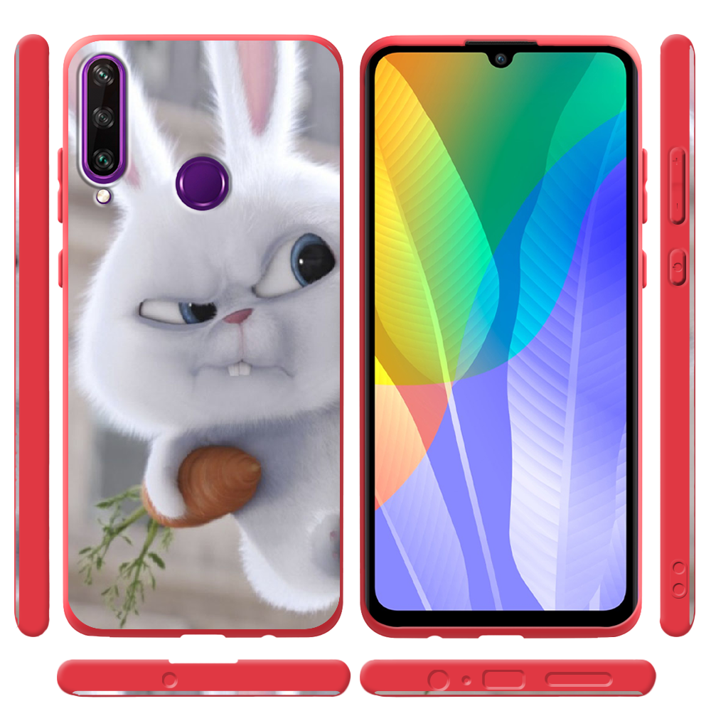 Чохол BoxFace Huawei Y6p Rabbit Snowball Червоний силікон  (40017-up1116-41525) - фото 2