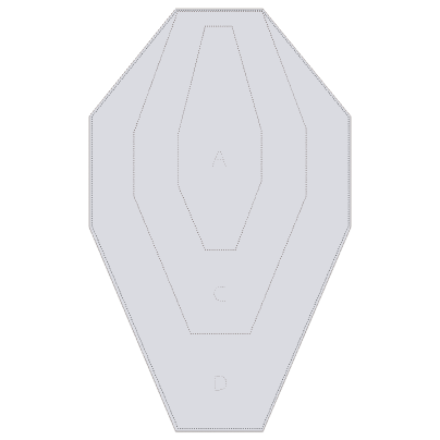 Мішень Gerts МКПС IPSС №33-в універсальна 460х760 мм Білий