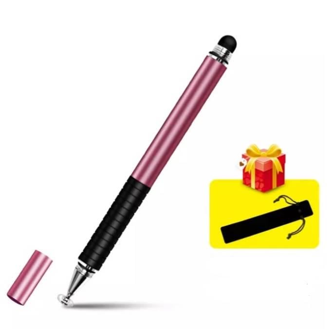 Стилус ємнісний двосторонній для малювання Рожевий (01522P) - фото 2 Стилус ємнісний двосторонній для малювання Рожевий (01522P) - фото 2