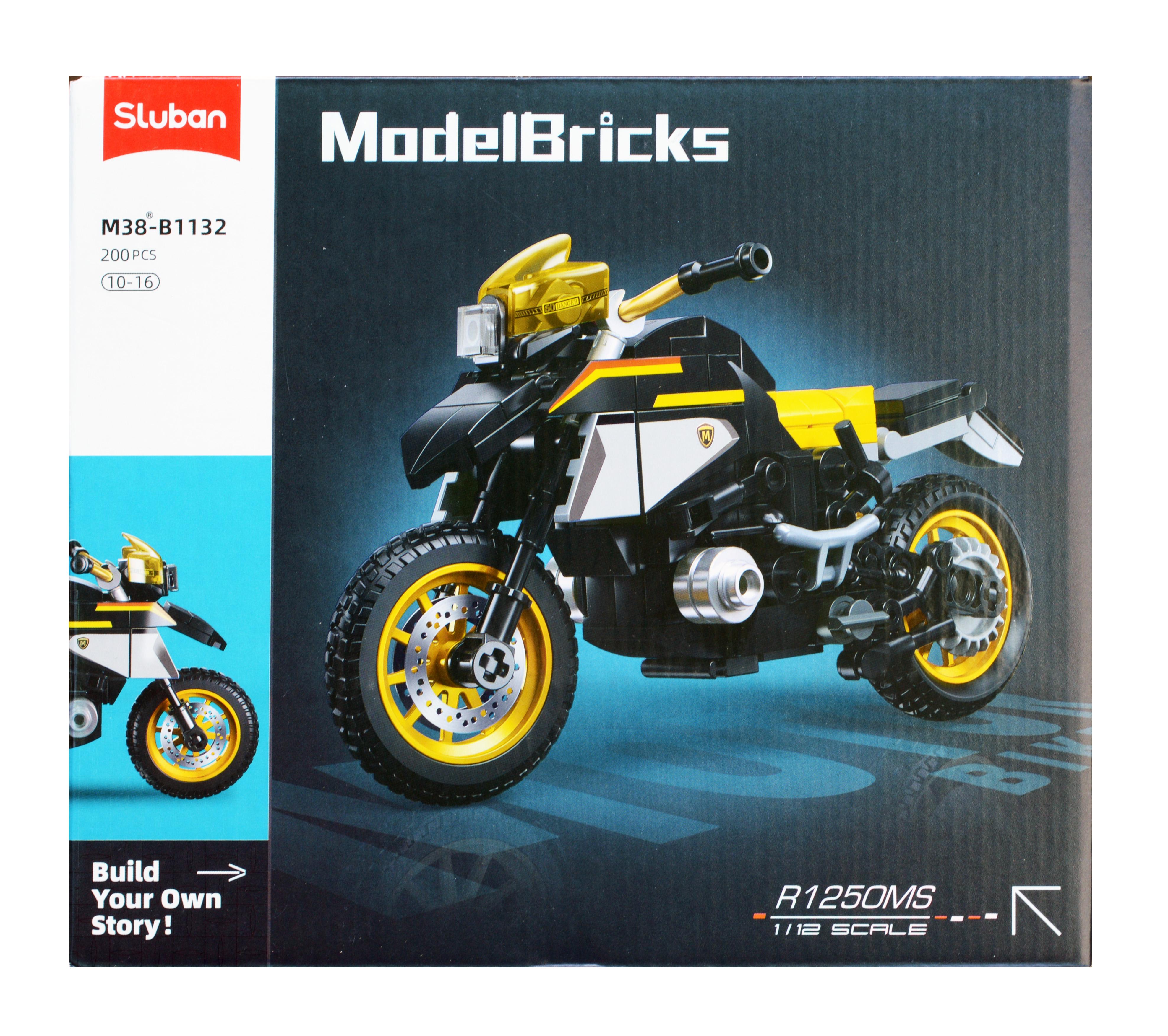 Конструктор Sluban M38-B1132 Мотоцикл BMW R1250 MS 200 деталей - фото 6 Конструктор Sluban M38-B1132 Мотоцикл BMW R1250 MS 200 деталей - фото 6