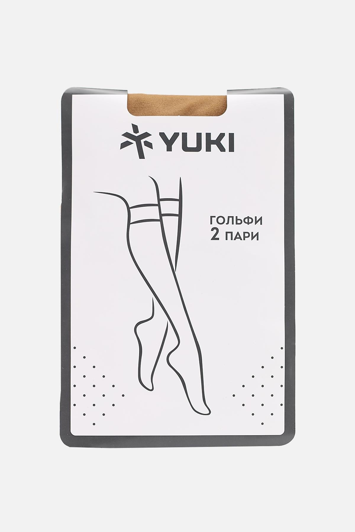 Гольфы женские Yuki ЦБ-00275799 one size Бежевый (SKT001062631)