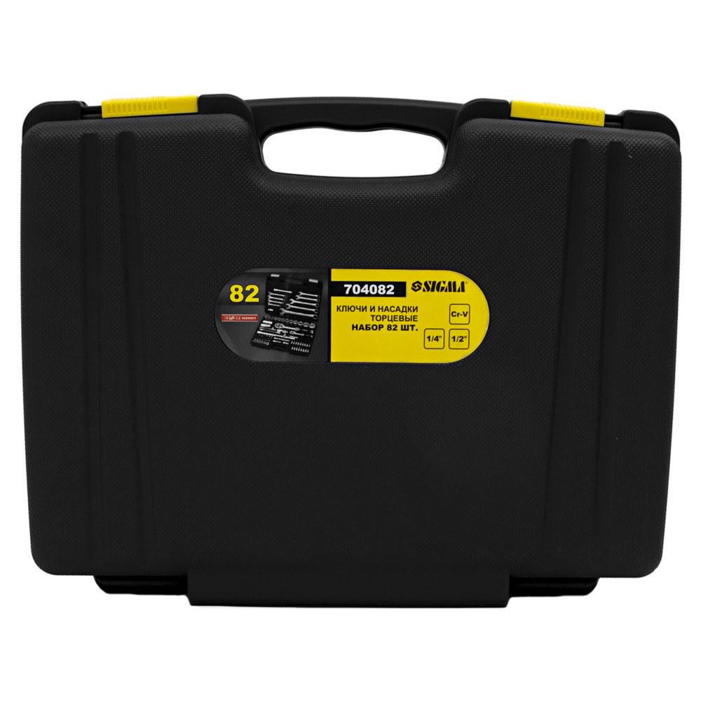 Набір насадок торцевих і біт Sigma CrV 1/4" & 1/2" 82 шт. (6001021) - фото 4