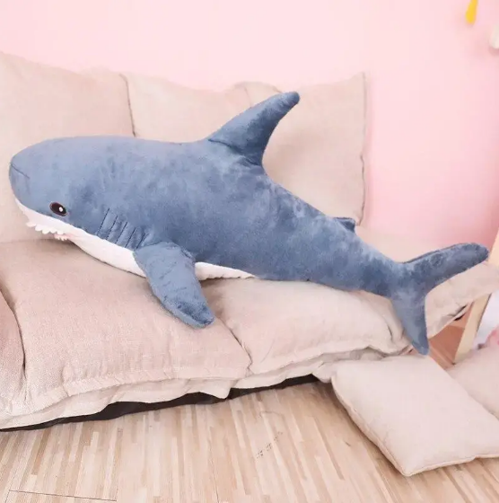 М'яка іграшка подушка-обіймашка Shark doll Акула плюшева 80 см (10138) - фото 3