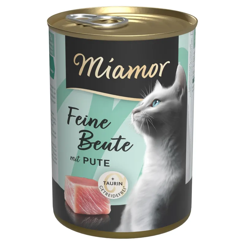 Корм влажный для кошек Miamor Feine Beute Pute с индейкой 400 г (30329226)