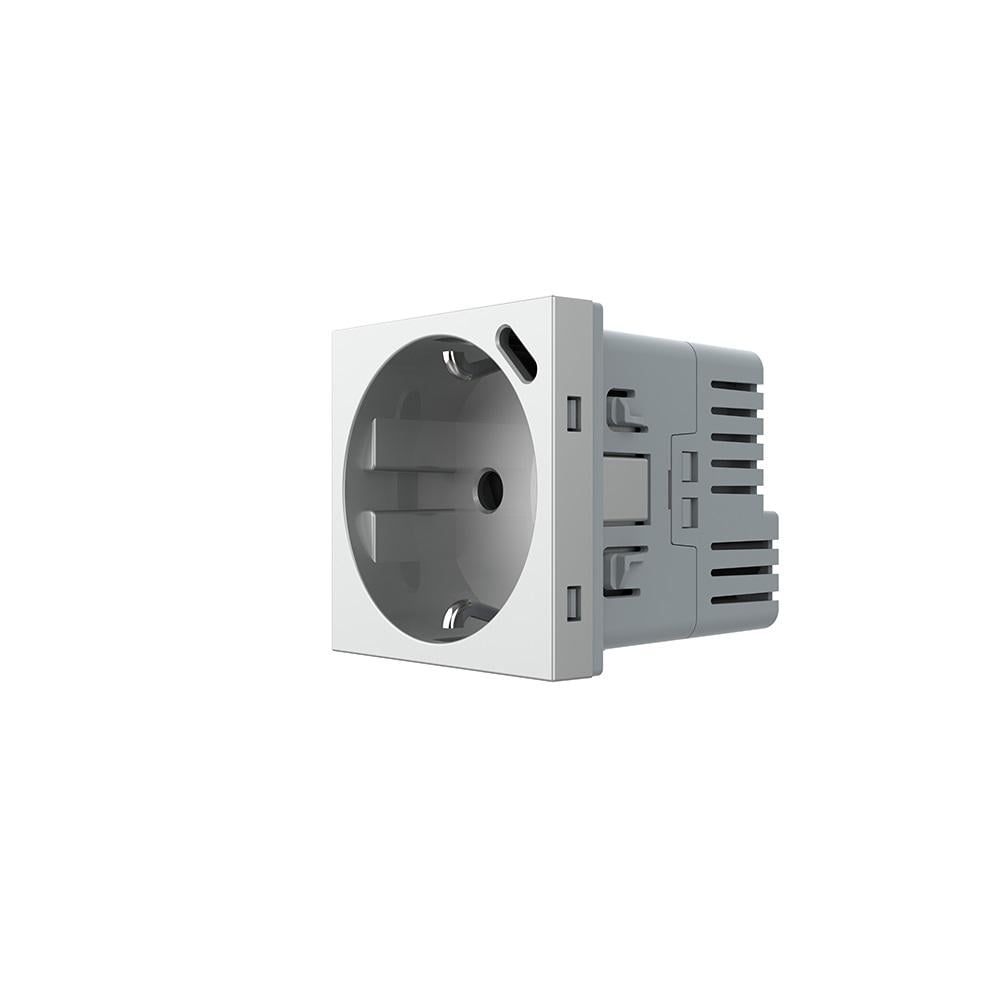 Розетка-механизм Livolo электрическая с портом USB-C Серый (VL-FCTF16A.UC18W-2IP) Розетка-механизм Livolo электрическая с портом USB-C Серый (VL-FCTF16A.UC18W-2IP)