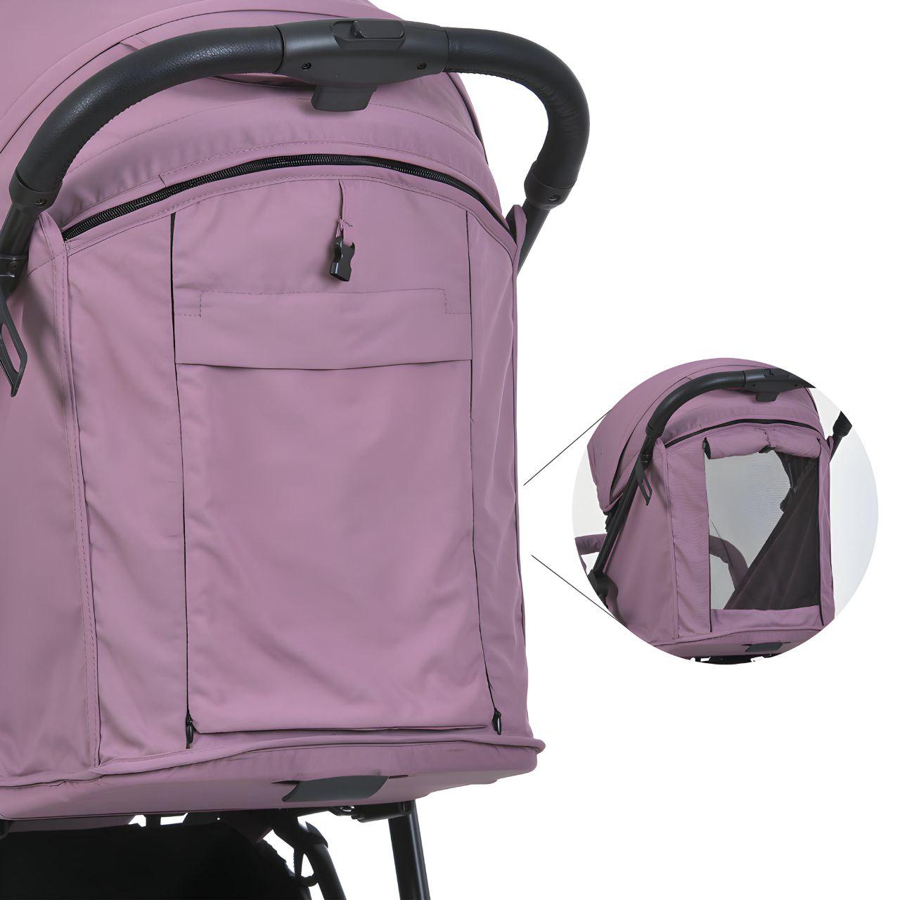 Коляска-книжка прогулянкова Bambi M 4249-2 максимальне навантаження до 25 кг Mauve Matt (24039602) - фото 5