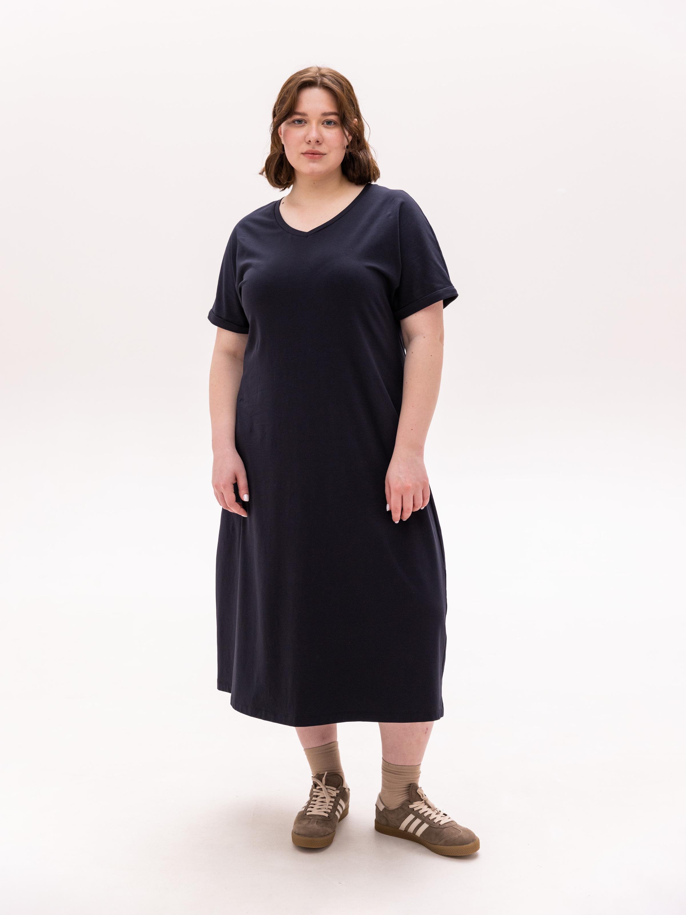 Платье женское больших размеров ROZA 230909 XL Черный (4824005735448) Платье женское больших размеров ROZA 230909 XL Черный (4824005735448)