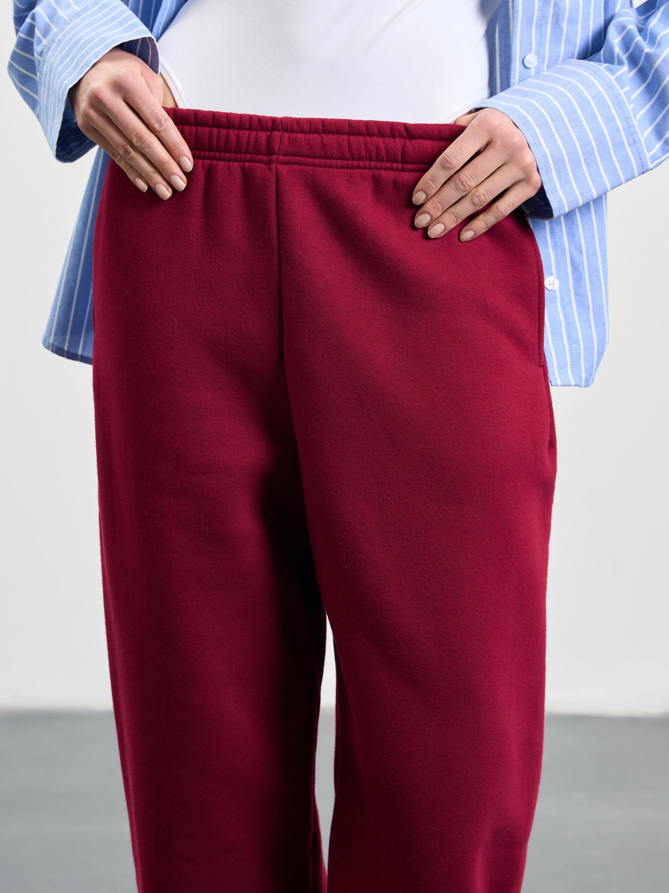 Штаны-джоггеры женские утепленные ROZA 240429 2XL Вишневый (4824005712579) - фото 3 Штаны-джоггеры женские утепленные ROZA 240429 2XL Вишневый (4824005712579) - фото 3