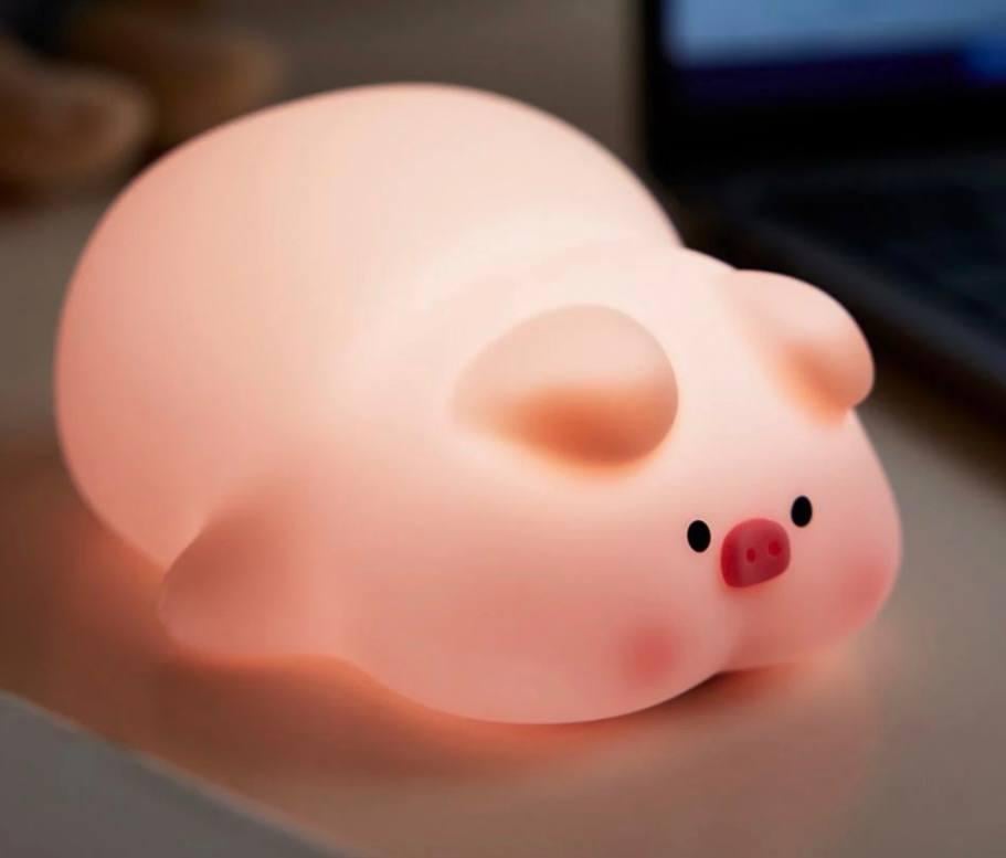 Нічник Xo OZ09 Свинка акумуляторний Pink (30375830) - фото 2