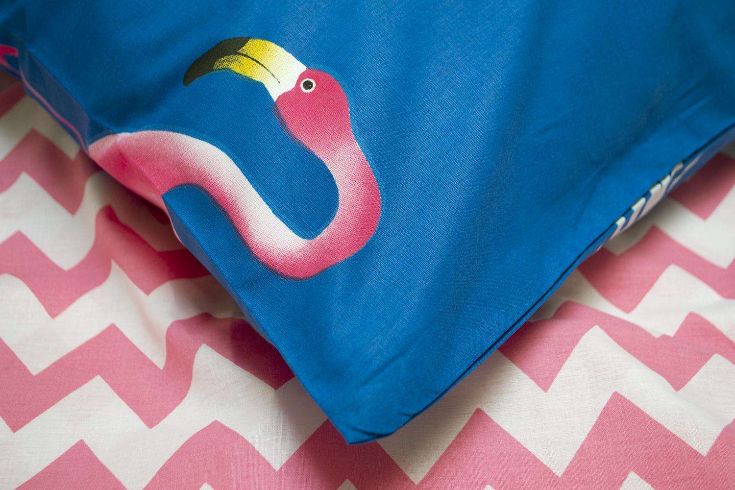 Комплект постельного белья Lotus Home Perfect Ranforce Flamingo семейный Голубой (11396208) - фото 4 Комплект постельного белья Lotus Home Perfect Ranforce Flamingo семейный Голубой (11396208) - фото 4