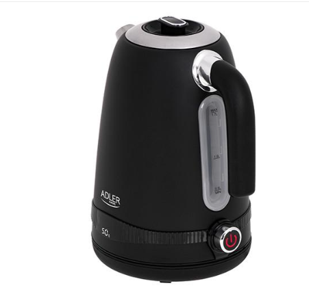 Электрочайник Adler стальной с ЖК-дисплеем и контролем температуры 1,7 л Черный (AD 1295b) - фото 2 Электрочайник Adler стальной с ЖК-дисплеем и контролем температуры 1,7 л Черный (AD 1295b) - фото 2