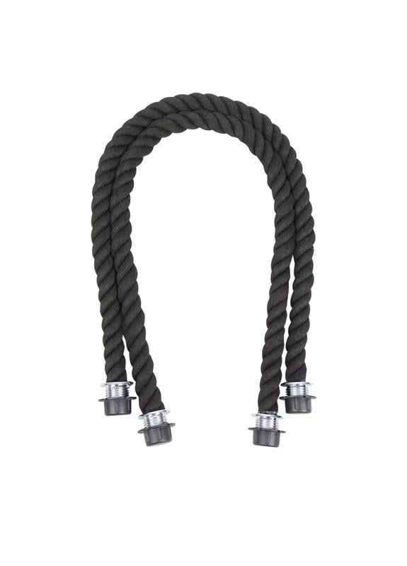 Ручки канати з кільцем 70 см Чорний (9616)