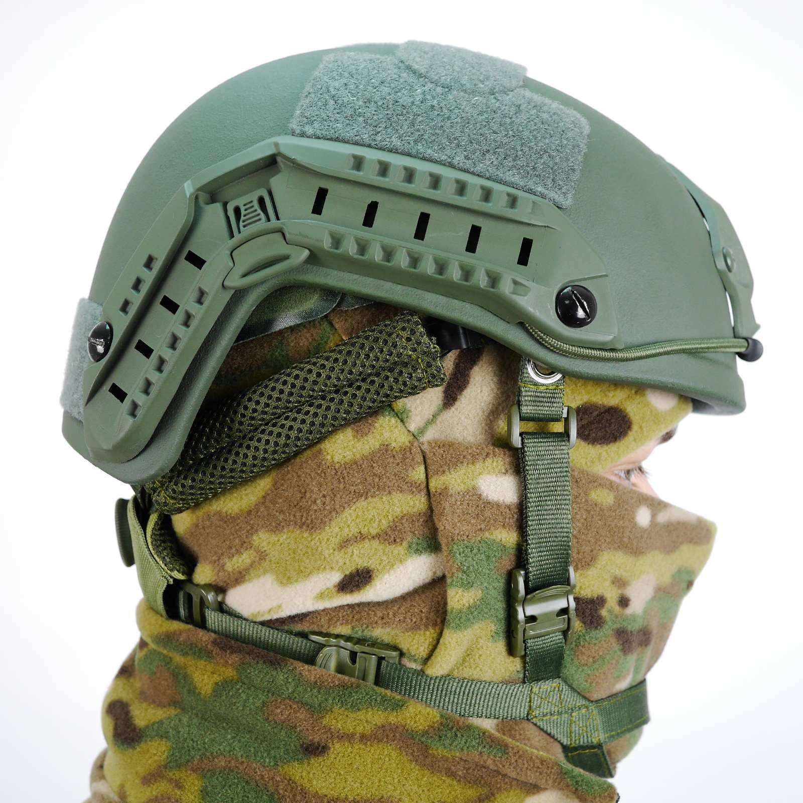 Шолом балістичний FAST Helmet 1 клас захисту ДСТУ рівня NIJ IIIA Olive - фото 7