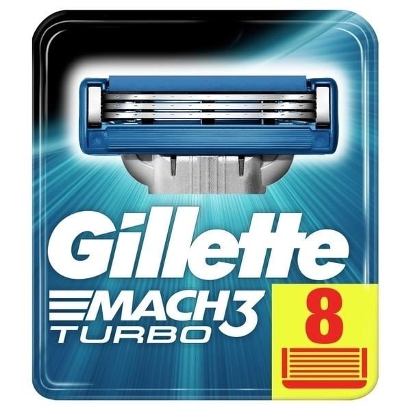 Змінні касети для гоління Gillette Mach3 Turbo 8 шт. (GMT8S)