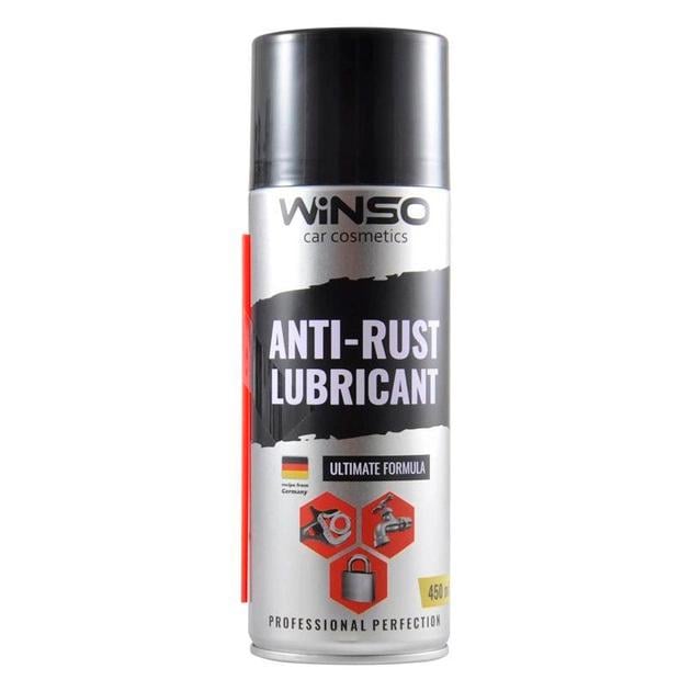 Смазка автомобильная проникающая WINSO 820220 ANTI-RUST LUBRICANT жидкий ключ 450 мл (106058)