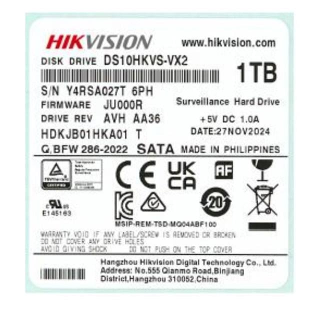 Жорсткий диск внутрішній Hikvsion DS10HKVS-VX2 (3231751176) Жорсткий диск внутрішній Hikvsion DS10HKVS-VX2 (3231751176)