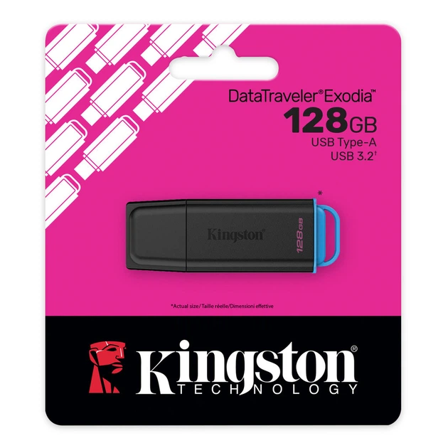 Флешка Kingston 128 Гб USB 3.2 DT Exodia G2 блистер Малиновый Флешка Kingston 128 Гб USB 3.2 DT Exodia G2 блистер Малиновый