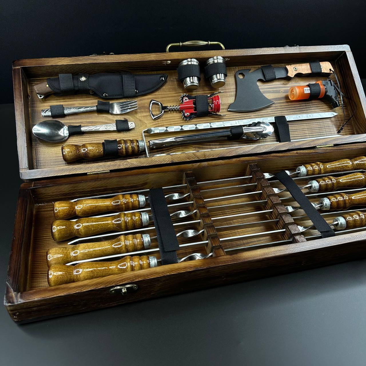 Набор шампуров в кейсе Profi 35