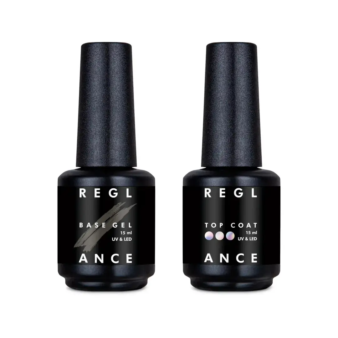 Набор база и глянцевый топ для гель-лака Reglance 15 мл